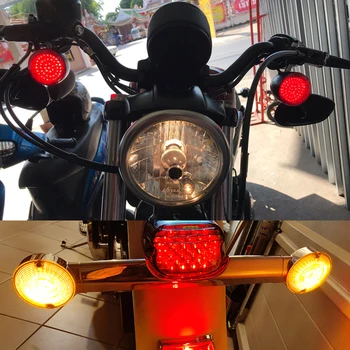 Motociklo 1156 1157 LED Posūkio Signalo Lemputė Lemputė Įterpti Šviesos/Objektyvo Dangtelis Harley XL1200 Sportster 883 Dyna Softail
