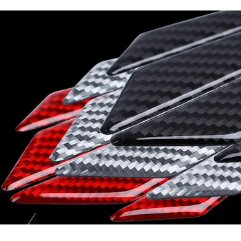 Audi Q2 Q3 Q5 Q7 Q8 Automobilio Šoninių Durelių Krašto Apsaugas, Buferio Apdailos Raštas 4pcs PVC anglies pluošto Lipdukai
