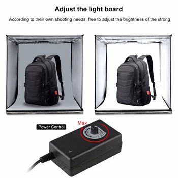40x40cm Nešiojamas Foto Studijos Apšvietimas Mini softbox švieslentę Pritemdomi Led light Box Fotografijos Fonas Fotografavimo Palapinė Kit UK