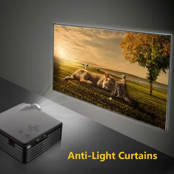 60-130 cm 16:9 Sklandžiai projektoriaus ekrane anti-lengvo metalo danga, Aukštos vaizdas ryškus spalvų kontrastas Nešiojamas HD Projektorius Užuolaidų