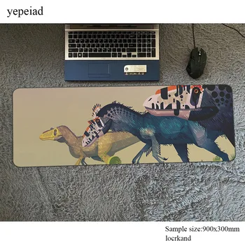 Dinozaurų padmouse Užsakymą žaidimų kilimėlis žaidimas 900x300x4mm didelis pelės mygtukai žaidėjus kompiuterio stalas Berniukas Dovanų kilimėlis notbook mousemat pc