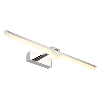 Šiuolaikinės Nerūdijančio Plieno LED priekiniai veidrodėlio lemputė vonios kambarys makiažas sieniniai šviestuvai led tuštybės tualeto sienos montuojamas sconces apšvietimo šviestuvas
