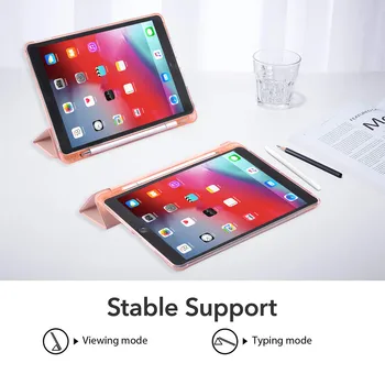 Mielas Lokys Oro iPad 4 8 2020 Atveju 6-ąją Su Pieštukas Turėtojas 10.2 7-12.9 Pro 2018 Mini 5 Padengti Silikono Oro 3 Funda Pro 11