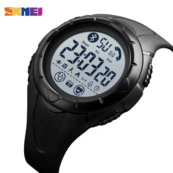 Vyriški Smart Watch Prekės SKMEI Skaitmeniniai Laikrodžiai Širdies ritmo Miego Stebėti Smartwatch Vandeniui Laikrodis 