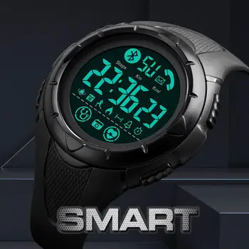 Vyriški Smart Watch Prekės SKMEI Skaitmeniniai Laikrodžiai Širdies ritmo Miego Stebėti Smartwatch Vandeniui Laikrodis 