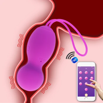 10 Dažnio Makšties Vibratorius G-spot Masažas Silikono Belaidžio APP Nuotolinio Valdymo Bluetooth Prijungti Clit Sekso Žaislai Moterims, Sexo