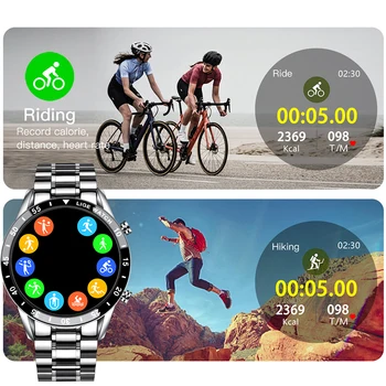 LIGE 2021 Naujo Prabangaus prekės ženklo vyrai laikrodžiai Plieno juosta Fitneso žiūrėti, Širdies ritmas, kraujo spaudimas Aktyvumo seklys Smart Watch Vyrams