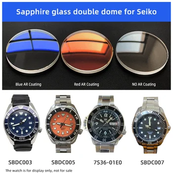 Dvigubo kupolo 31*3,6 mm Safyro stiklas MOD Jūros Ežių SUMO SHOGUN už Seiko prekės SBDC001 Žiūrėti kristalų žiūrėti Dalys