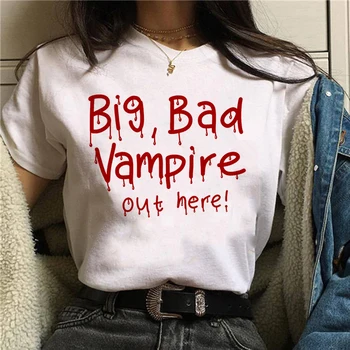 Damon salvatore vampyro dienoraščiai Kronikos vampiricas t-shirt marškinėlius Moterims marškinėliai 90s Kietas Moterys T-shirt Streetwear Viršūnės