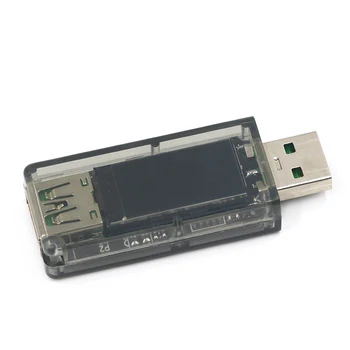 5A USB testeris spalvotas ekranas Įtampos ammeter energijos gamybos pajėgumų greitai įkrauti protokolo įkroviklio įkrovimo lobis