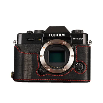 [VR] natūralios Odos Fotoaparato atveju Pusė Kūno Fujifilm XT10 XT20 Fuji XT30 Rankų darbo Fotoaparato Krepšys Padengti Derliaus Atveju