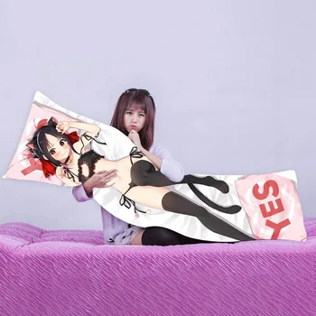 Anime kaguya sama: meilė yra karo pagalvę Padengti Dakimakura atveju Seksuali mergina 3D dvipusis Patalynės Kūno Hugging užvalkalas