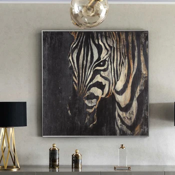 Šiuolaikinio Abstraktaus Meno Zebra Drobė Paveikslų, Plakatų ir grafikos Sienos Meno Nuotrauką Kambarį Namo Apdaila