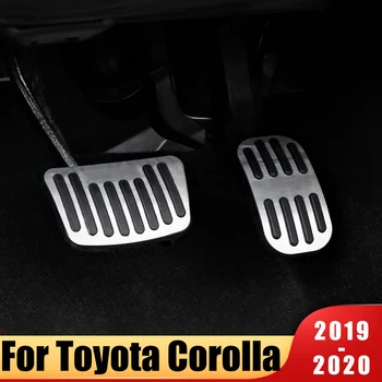 Aliuminio Lydinys Automobilio Akceleratoriaus Dujų Pedalas Stabdžių Pedalo Koja Poilsio Pedalai Padengti Atveju Toyota Corolla E210 2019 2020 Priedai