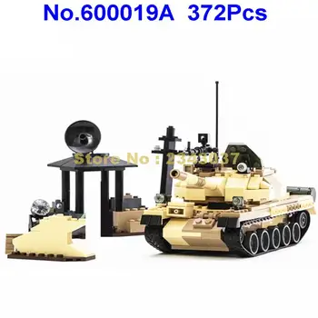 372pcs karo karinės automobilio baką paprasto t-62 3 blokai Žaislas