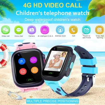 2020 Y95 4G Vaikų Smart Žiūrėti HD Video Pokalbių Ryšį Su AI Mokėjimo WiFi GPS Padėties nustatymo Smartwatch Kūdikių Vaikai Studentai