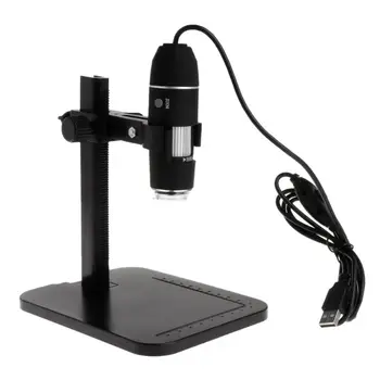 1600X USB Skaitmeninis Mikroskopas Kišeniniai Elektroniniai Stereo didinamasis stiklas, Kameros Endoskopą 8 LED Šviesos Stovas su Laikikliu