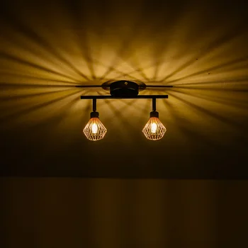LOFT Šiuolaikinės Juodosios Blizgesio šviestuvai 1/2/3 vadovai Retro Kolonėlė G9 Lempučių Lempa pasukti kūrybos Lubų šviestuvas Šviestuvas