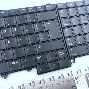 Europos Nešiojamojo kompiuterio Klaviatūra Dell Latitude E6520 E5520 5530 6530 M4700 M6700 M4600 6600 ES Išdėstymas