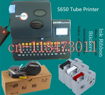 1Pcs Nemokamas Pristatymas Etiketės, Juostos, Kasetės LS-09W Balta BIOVIN kabelio žymeklis ID spausdintuvo elektroniniu užrašu mašina S650 S700E