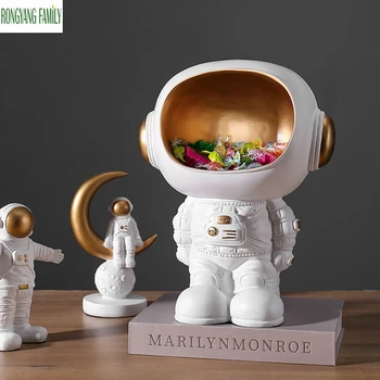 Šiaurės Astronautas Skulptūra Darbalaukio Herojus Kosmonautas Statula Namų Salonas Pobūdžio Figūrėlės Kūrybos Dekoro Pav Miniatiūros Amatai