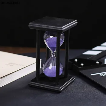30 Minučių Smėlio Smėlio Laikrodis Skaičiuoja Laiką Šiuolaikinių Medinių Sandglass Smėlio Laikmatis Namų Puošimas Ornamentais Reloj De Arena Naujųjų Metų Dovanos