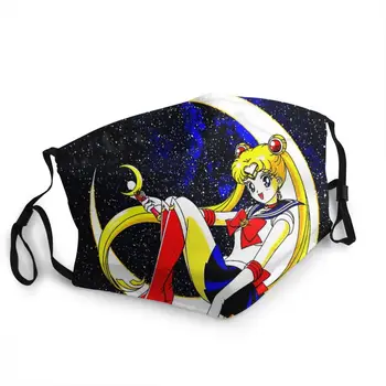 Usagi Sailormoon Unisex Dulkėms Burną Padengti Sailor Moon Usagi Tsukino Antgamtinės Meilės Komiksus Apsaugos Kaukę, Respiratorių