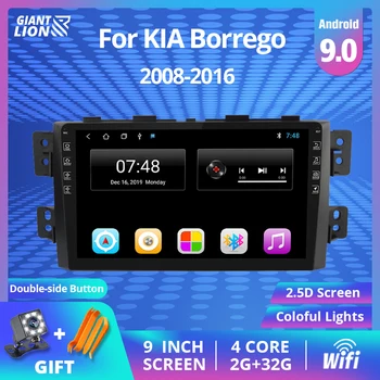 2DIN Android 9.0 Automobilio Radijo Kia Borrego Mohave 2008-2012 M. Stereo Multimedia Vaizdo Grotuvas GPS Navigaciją Autoradio DVD Grotuvas