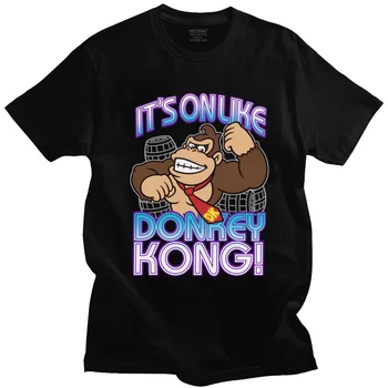 Tai Kaip Donkey Kong Marškinėliai Vyrams Minkštos Medvilnės Stilingas Mados T-shirt Trumpas Rankovėmis Gorila Tee Viršūnes Slim Fit Drabužiai Dovana