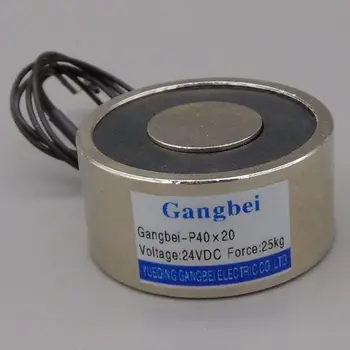 Gangbei-4020 Ūkį, Elektros Magnetu , Kėlimo 25KG 250N Solenoidas, Elektromagnetas 24VDC 12VDC