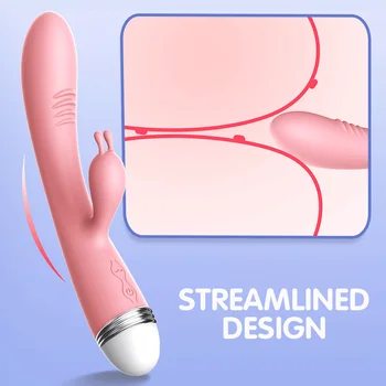 Rabbit Vibratorius 10 režimai G Spot Makšties Shocker Sekso Produkto USB Įkrovimo Moterų Masturbacija Dildo, Vibratoriai Sekso Žaislas, skirtas moters