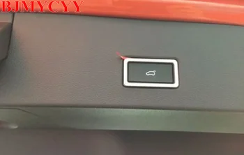 BJMYCYY Automobilių magistraliniai elektros jungiklis, mygtukas, nerūdijančio plieno, dekoratyvinis rėmelis Volkswagen T-ROC T ROC 2018 Priedai