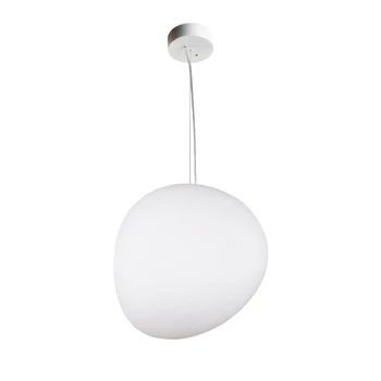 Modernus pieno baltas stiklas priedai veltiniams, vilna lempa išgalvotas restoranas namų patalpų apdailos pakabukas apšvietimas