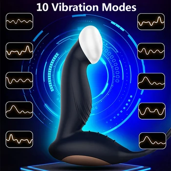 Infraraudonųjų Spindulių Šildymo Vibruojančiu Prostatos Massager Vyrų Sekso Žaislai Varpos Žiedas Analinis Vibratorius Anal Plug Butt Plug Intymių Prekių Už Gėjų