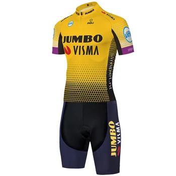 2021 Komanda JUMBO VISMA dviračių skinsuit vasaros lauko skinsuits dviračių rinkinys ciclismo triatlonas uniforme ciclismo 20D bodysuit