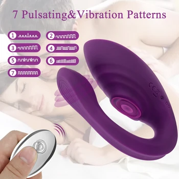 Pulsuojanti G Spot Dildo Vibratorius 7 Modelio Clit Suker su Nuotolinio valdymo pultelis Klitorio Stimuliatorius Erotika Suaugusiųjų Sekso Žaislas Moterims
