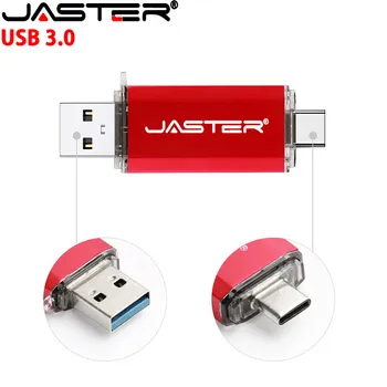JASTER OTG Usb Stick Tipo C Pen Ratai 128 GB, 64 GB, 32 GB, 16 GB USB Flash Drive 3.0 Hoge Snelheid Pendrive voor Tipas-C Apparaat