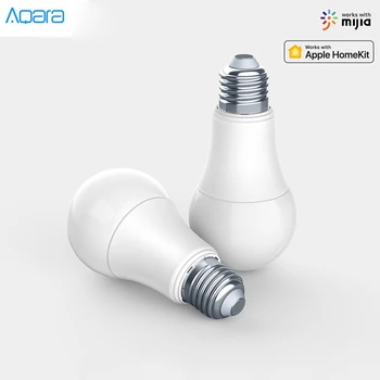 Originalus Aqara 9W E27 2700K-6500K 806lum Smart Baltos Spalvos LED Lemputės Šviesos Lempos Dirbti su Namų Rinkiniai ir MI Home APP