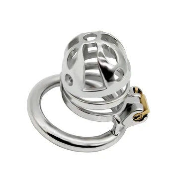 Mažas didelis Nerūdijančio plieno vyrų kvėpuojantis Skaistybės narvas metalinis varpos užraktas gaidys žiedas kamuolys BDSM bondage tvirtinimo sekso žaislas, skirtas žmogus