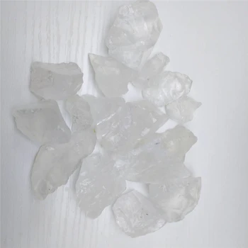 Karšto pardavimo natūralus baltas kvarcas aišku kristalų grubus gydymo akmuo dovanų