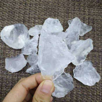 Karšto pardavimo natūralus baltas kvarcas aišku kristalų grubus gydymo akmuo dovanų