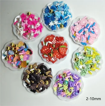 100g Sumaišyti Polimero Molis Saldainiai Pearl Drožlių Amatų PASIDARYK pats Apdailos Netikrą Tortas Desertas Modeliavimas Maisto Lėlės Mini Žaisti Žaislai
