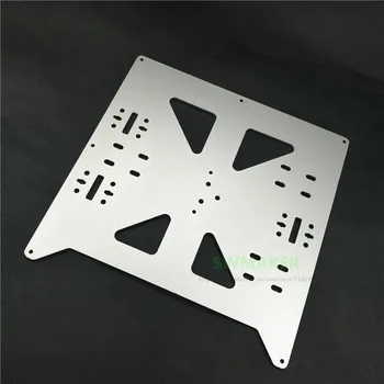 Reprap Prusa i3/Anycubic MEGA i3 anoduoto Aliuminio lydinio, šildomos lova paramos Y vežimo dėklas 3D spausdintuvo dalys