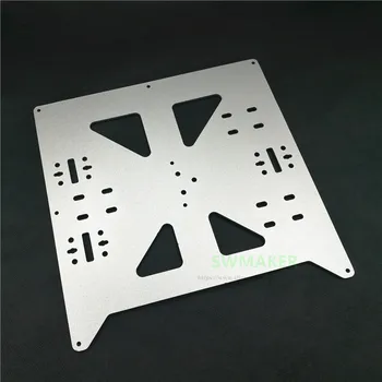 Reprap Prusa i3/Anycubic MEGA i3 anoduoto Aliuminio lydinio, šildomos lova paramos Y vežimo dėklas 3D spausdintuvo dalys