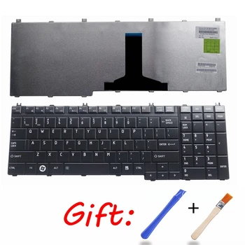 JAV nešiojamojo kompiuterio klaviatūrą skirtą Toshiba Satellite Pro L500D X200 X205 P300D P305 P305D P500 P500D Tecra A11 US Klaviatūra JUODA Matinė