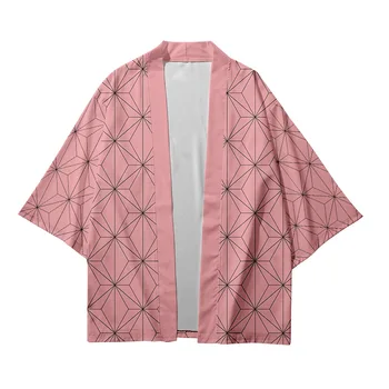 17 Stiliaus Plius Dydis XXS-4XL Harajuku Japonų Kimono Mados 2020 M. Vyrų ir Moterų Cardigan Palaidinė Haori Obi Azijos Drabužių Samurajus
