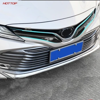 2VNT Anglies Pluošto Priekinės Akies Grotelių Apdaila Padengti Toyota Camry 2018 2019 XV70 8