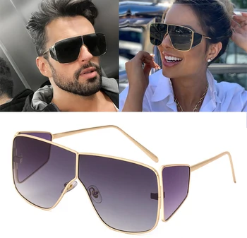 DPZ Nauja tendencija steampunk vyrų aukštos kokybės akiniai nuo saulės mados moterų laukinių didelis rėmas keturių objektyvas UV400 akiniai nuo saulės Oculos De Sol
