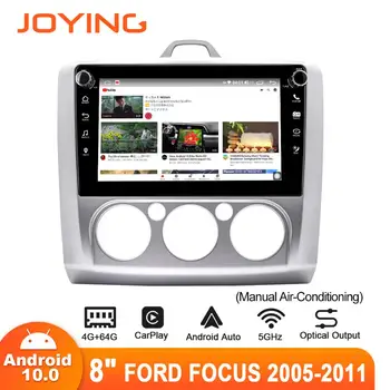 Joying 8inch Android10 Automobilio Radijo Ford Focus 2005-2011 Carplay GPS DSP SPDIF Optinė Išvestis 5GWIFI IPS1280*720 Split-screen
