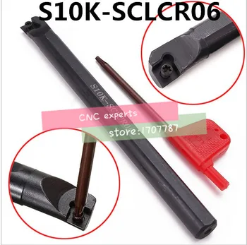S10K-SCLCR06 Nuobodu Baras,Vidaus tekinimo įrankis,CNC tekinimo įrankio laikiklis,Staklės, pjovimo įrankis,nuobodu baras CCMT060202/04/08 Įdėklai